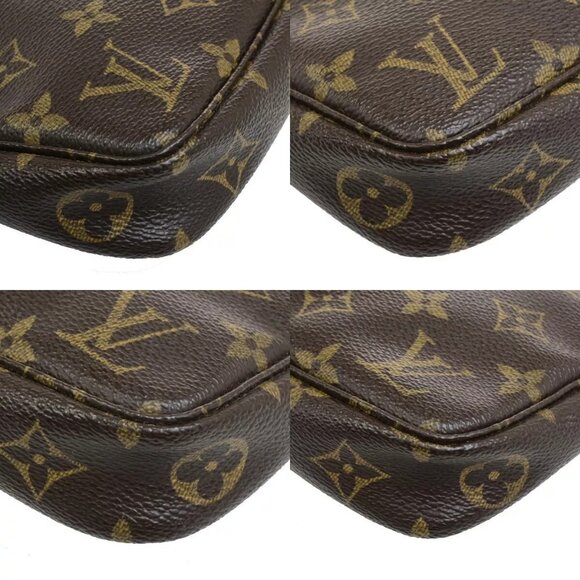 LOUIS VUITTON Pochette Accessoires Hand Bag Monogram Leather BN - Picture 11 of 15